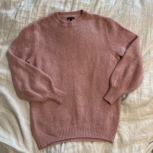 Who What Wear Pink Balloon Sleeve Sweater